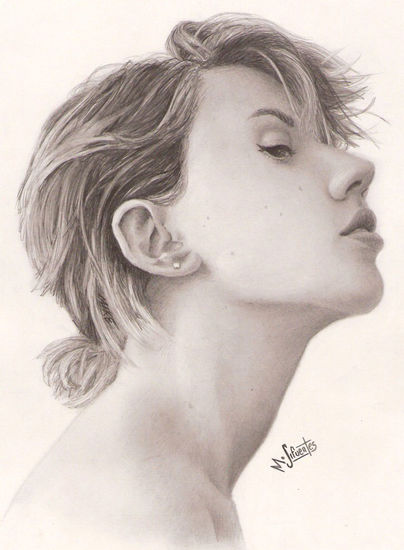 Scarlett Johansson Charcoal