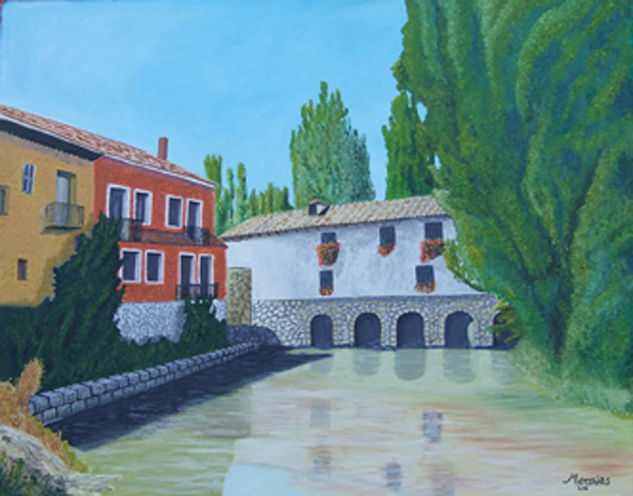 Molino Peñafiel Oil Canvas Landscaping