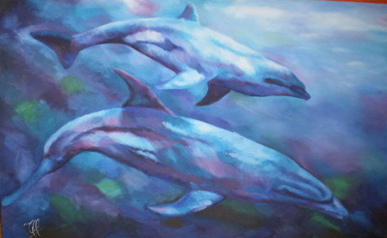 Mar Azul Oil Canvas Animals