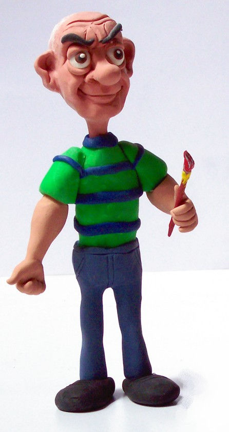 caricatura en escultura