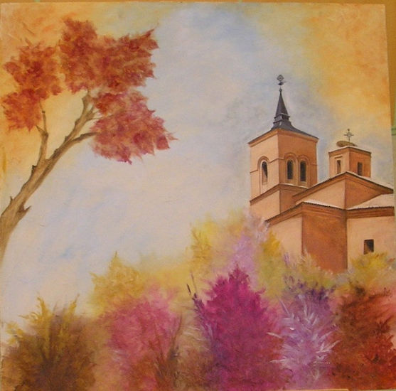 iglesia de cabanillas Acrylic Panel Landscaping