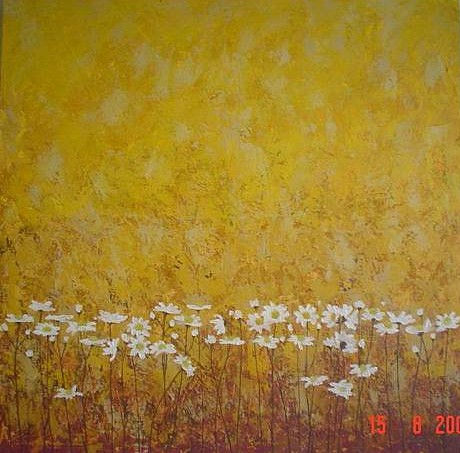 Margaritas Oil Canvas Floral Painting