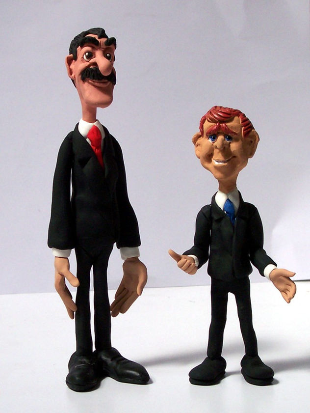 caricatura en escultura