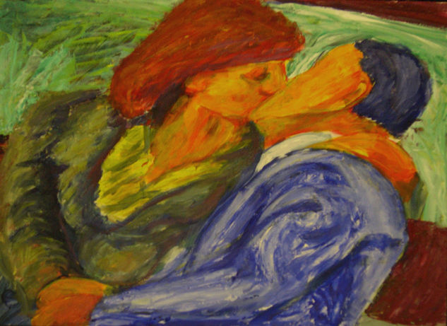 el beso Acrylic Others Figure Painting