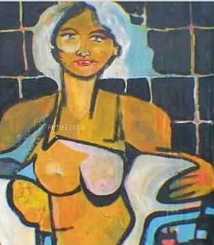 Figura Femenina Media Mixta Cartulina Figura