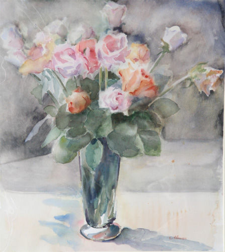 rosas Watercolour Paper Floral Painting