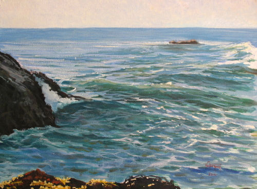 Marina Oil Canvas Marine Painting