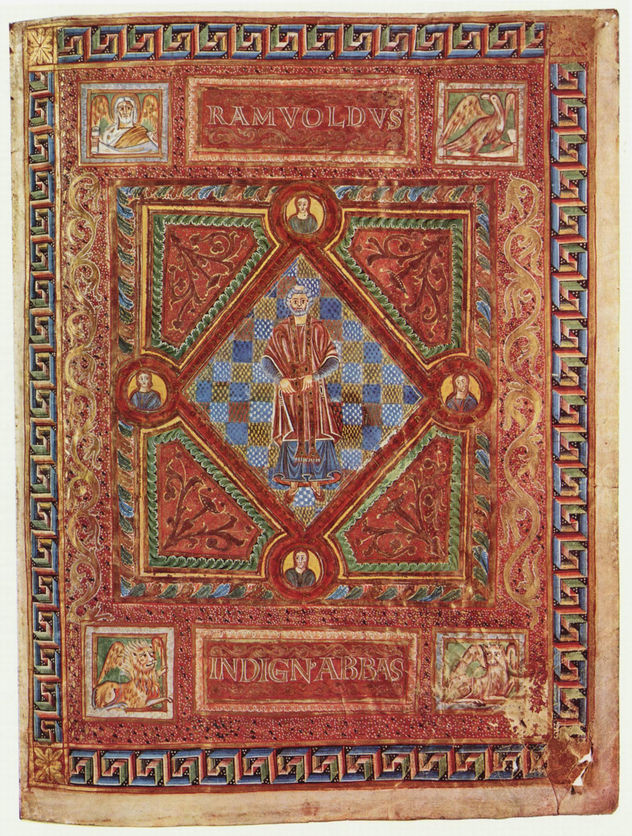Codex Aureus von St. Emmeram, escena