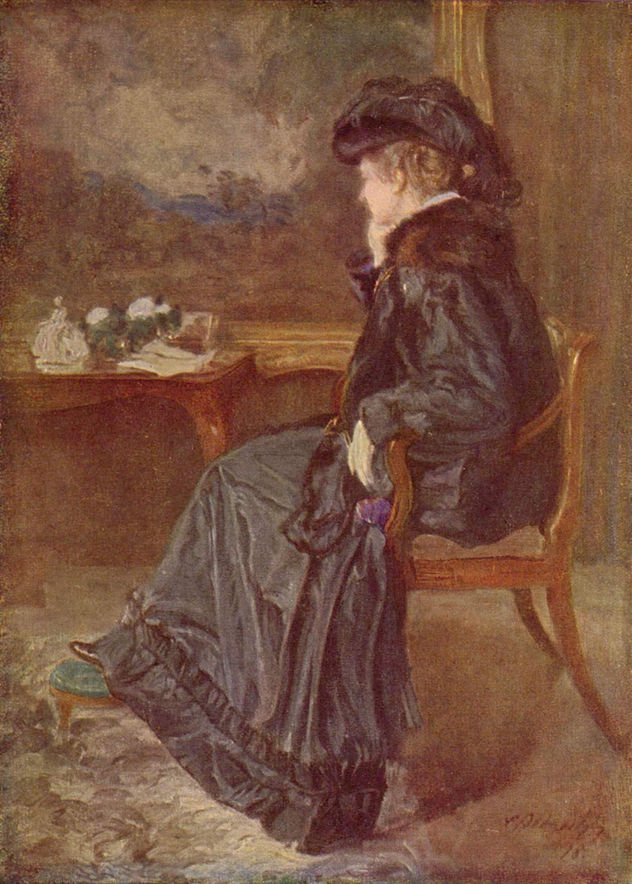 Retrato de Anna Elisabeth Agnes, esposa del artista