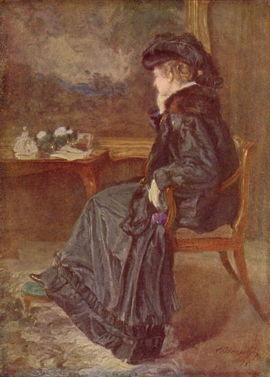 Retrato de Anna Elisabeth Agnes, esposa del artista 