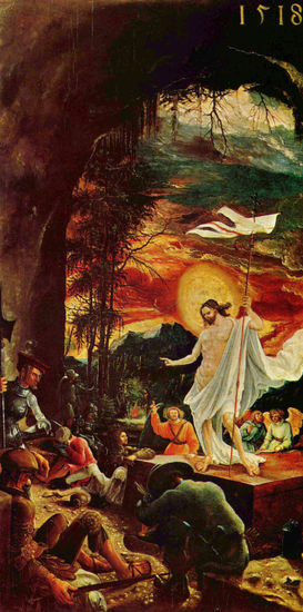 Sebastian Altarpiece of the Augustinian Canons Monastery of St. Florian near Linz, predella, exterior of the right wing of the predella, scene. 