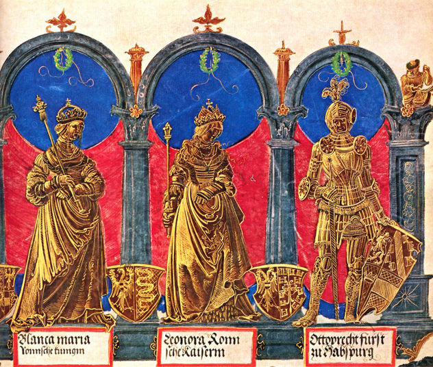 Triunfo del emperador Maximiliano, escena