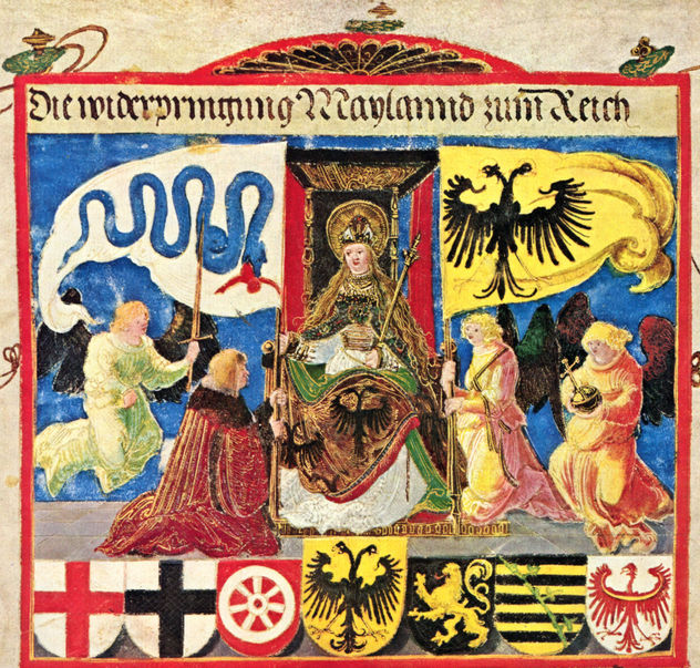 Triunfo del emperador Maximiliano, escena