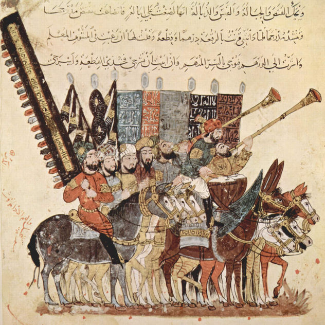 Maqâmât (Reuniones) de al-Harîrî, escena