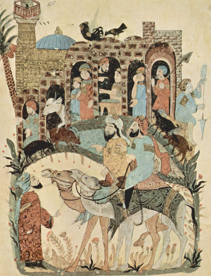 Maqâmât (Reunions) of al-Harîrî, scene 