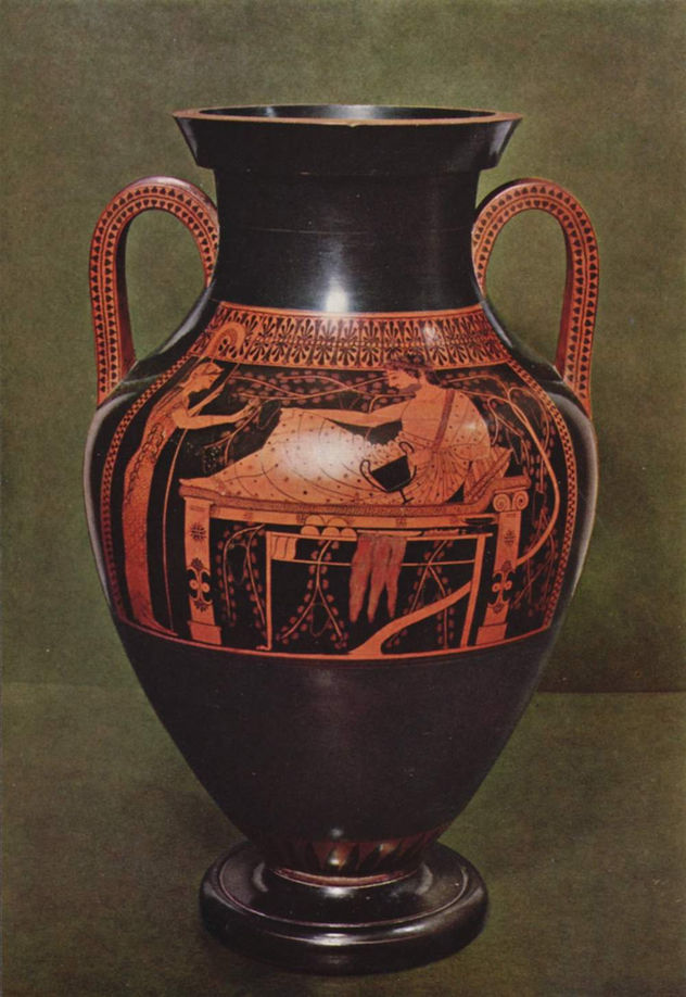 Heracles en el lecho de descanso (anverso)