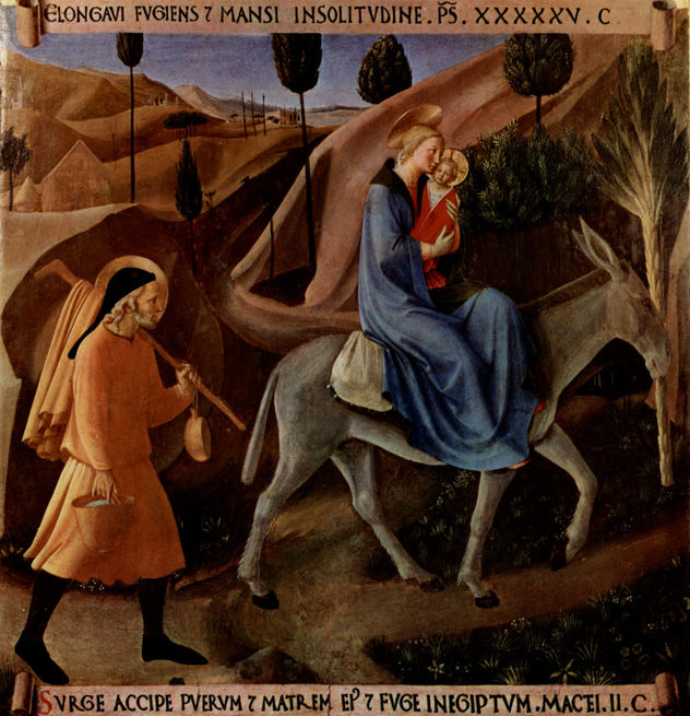 Série de pinturas de escenas de la vida de Cristo para un amario para guardar la cubertería de plata. Escena