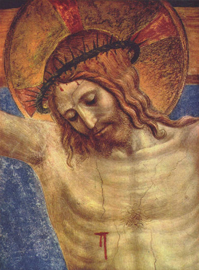 Jesus on the Cross and Saint Demenico, detail 