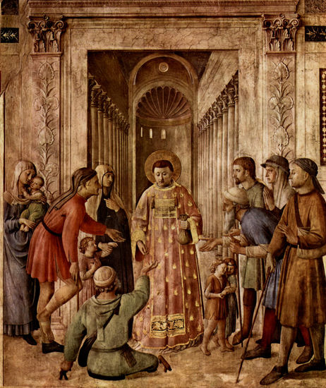 Ciclo de frescos de la vida del San Esteban y San Laurencio, escena 