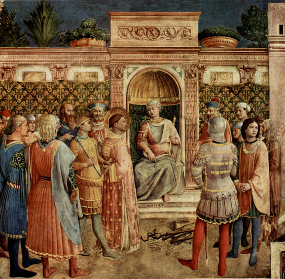 Ciclo de frescos de la vida del San Esteban y San Laurencio, escena 