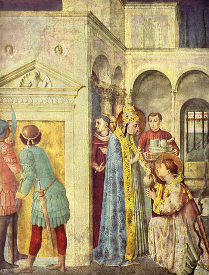 Ciclo de frescos de la vida del San Esteban y San Laurencio, escena 