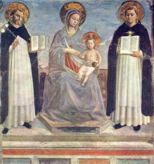 Mary with Saint Dominic and Thomas 