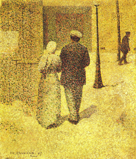 Man and Woman on the Street 