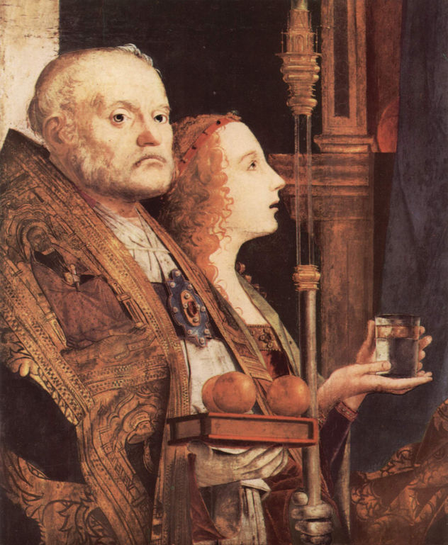 Fragmento de la Pala de San Cassiano, Venecia, Detalle