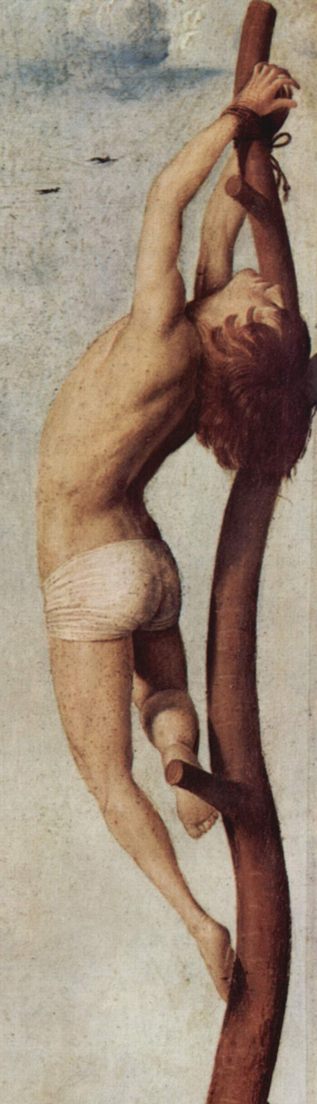 Crucifixion, with Mary and John, Detail