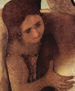 Pietà con tres ángeles, fragmento, detalle