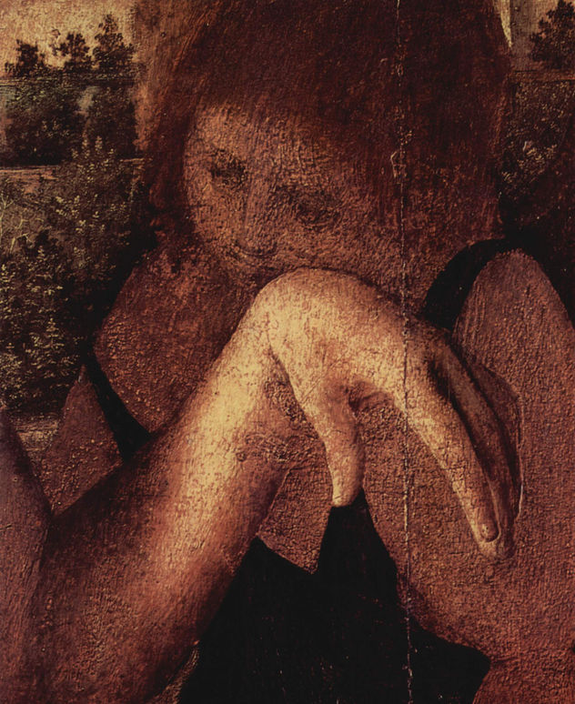 Pietà with Three Angels, Fragment, Detail