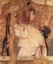 Polyptych of Saint Gregory, fragment of the upper left panel, scene
