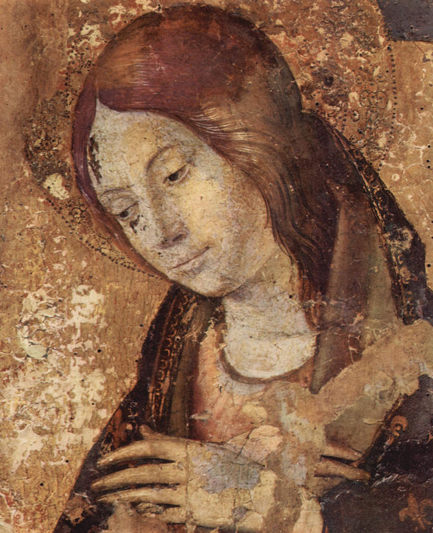 Polyptych of Saint Gregory, fragment of the upper right panel, scene