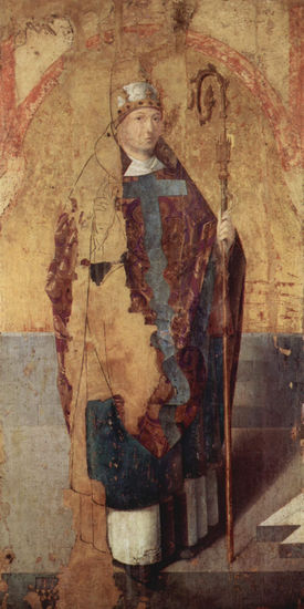 Polyptych of Saint Gregory, left panel, scene 