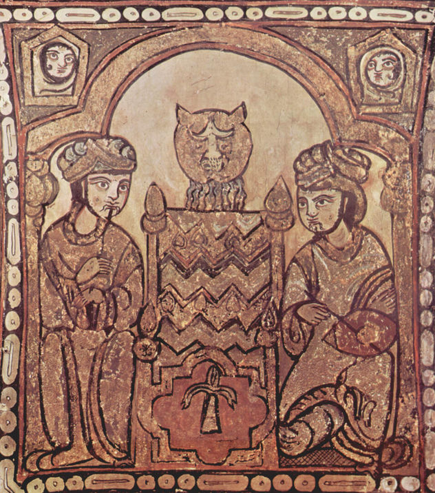 Palatine Chapel in Palermo, ceiling painting in the nave, scene