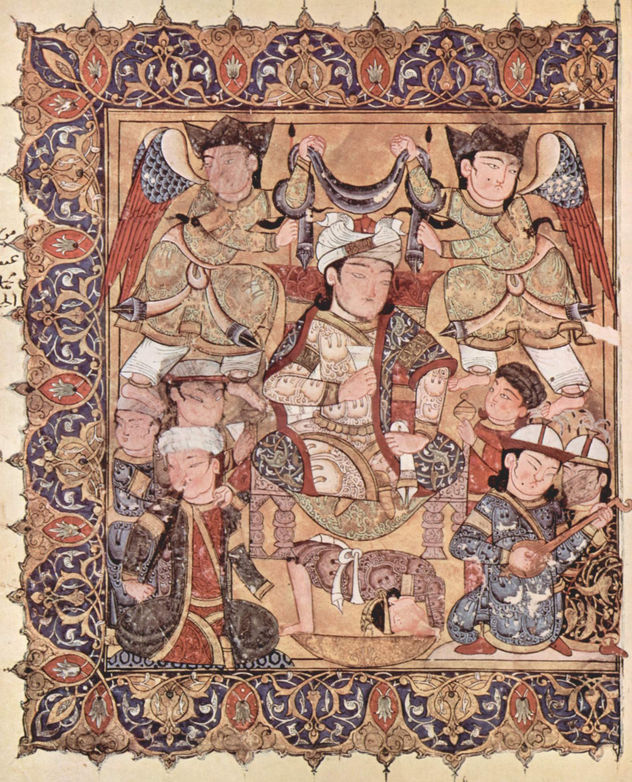 Maqâmât (Reuniones) de al-Harîrî, escena