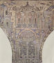 Mosaic of the interior of the western portico in the courtyard of the Great Mosque of Damascus, scene.
