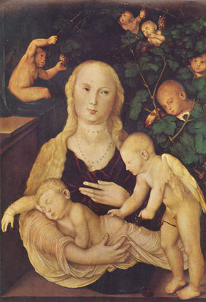 Madonna en el cenador