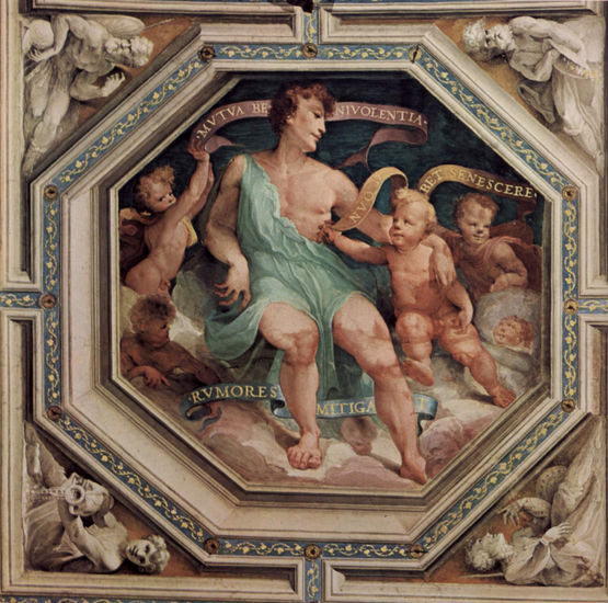 Ciclo de frescos alegóricos (Virtudes políticas) del Palazzo Pubblico en Siena, escena 