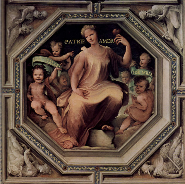 Ciclo de frescos alegóricos (Virtudes políticas) del Palazzo Pubblico en Siena, escena