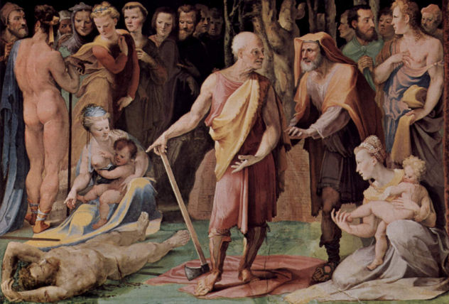 Ciclo de frescos alegóricos (Virtudes políticas) del Palazzo Pubblico en Siena, escena
