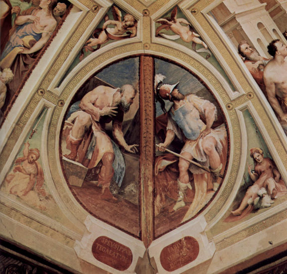 Ciclo de frescos alegóricos (Virtudes políticas) del Palazzo Pubblico en Siena, escena 