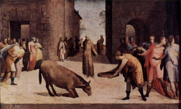 Hl. Antonio de Padua y el milagro del asno