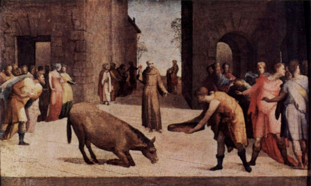 St. Anthony of Padua and the Miracle of the Donkey 