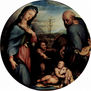 The Holy Family with Saint John the Baptist, Tondo