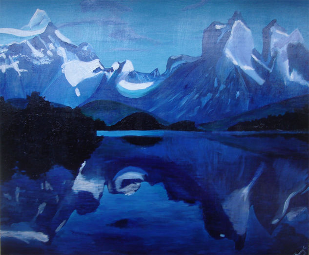 Oxigeno ...Torres del Paine Acrylic Canvas Landscaping