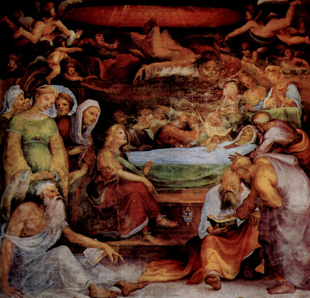 Frescos en el oratorio de San Benito en Siena, escena