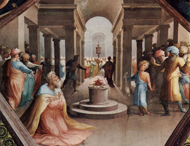 Ciclo de frescos en el antiguo Palazzo Bindi Segardi, escena