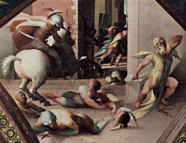 Ciclo de frescos en el antiguo Palazzo Bindi Segardi, escena 