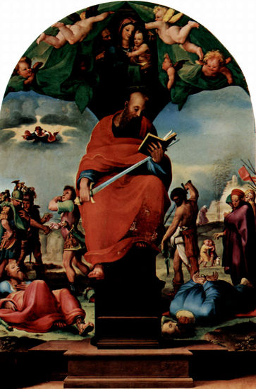 Throning Saint Paul, Altarpiece 